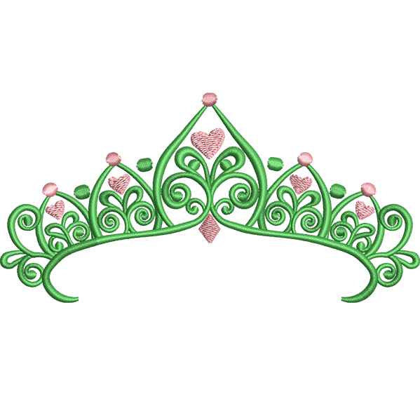 Flower Crown Embroidery Design