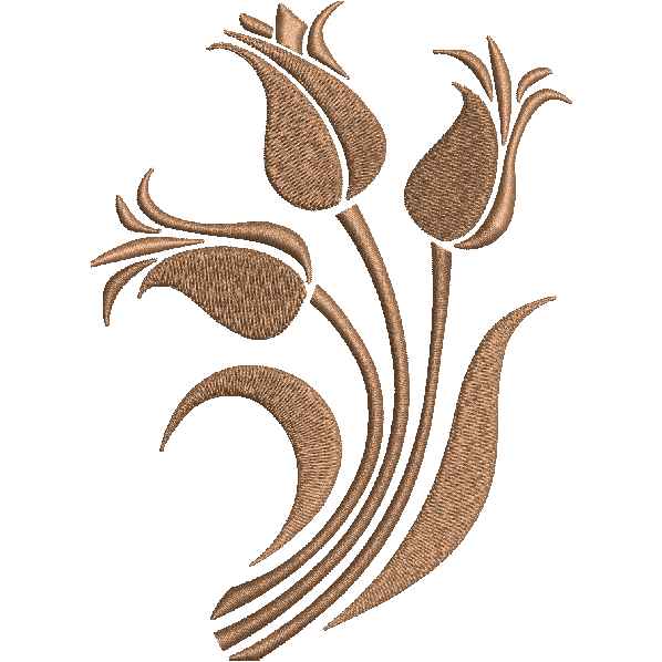 Brown Flower Design