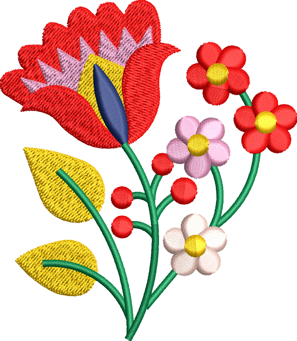 Red Beautiful Flower Design