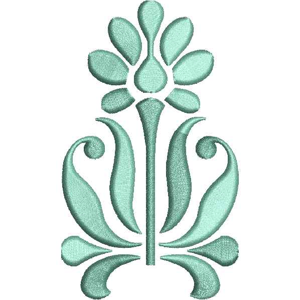 Cyan Flower Design