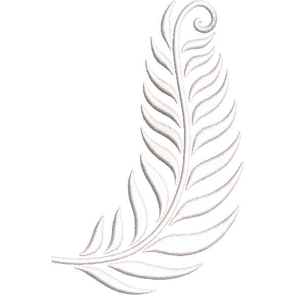 White Flower Shape Design