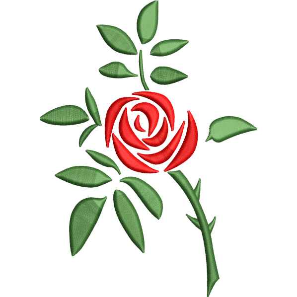 Red Rose Flower Design