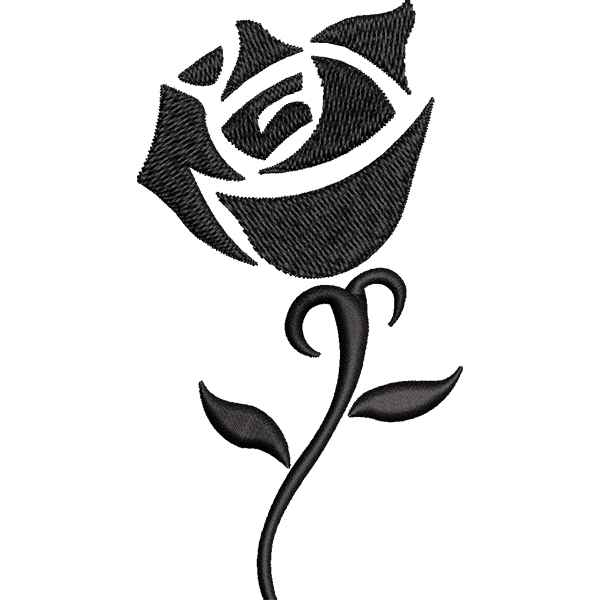 Rose Black Design