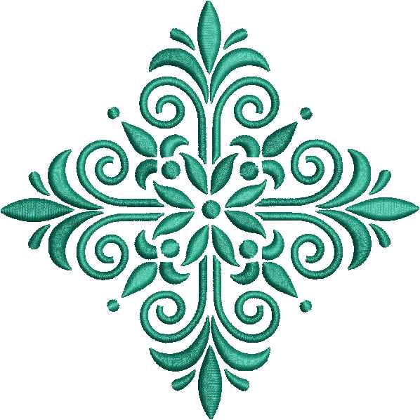 Flower Green Shape Design