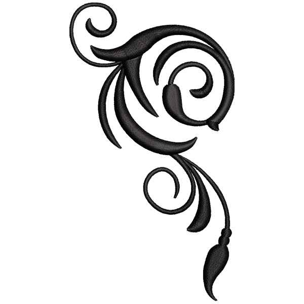 Flower Black Design