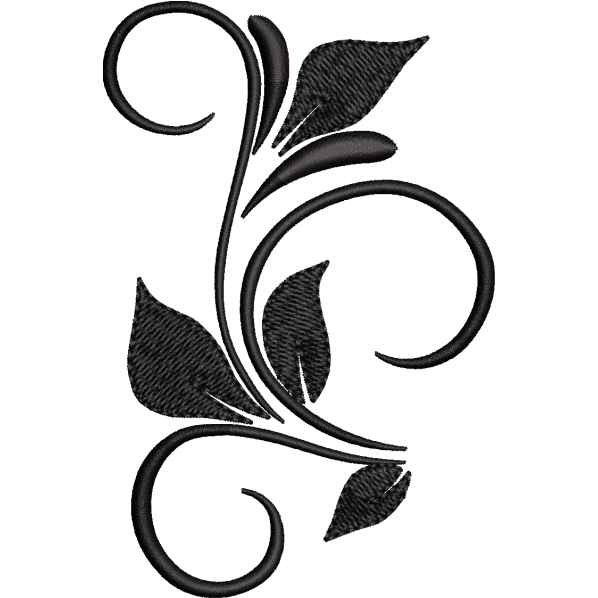 Beautiful Flower Black Design