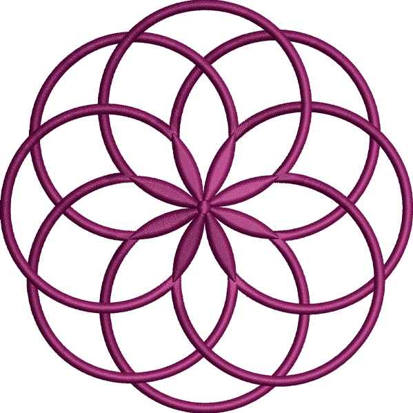 Pink Flower Shape Design