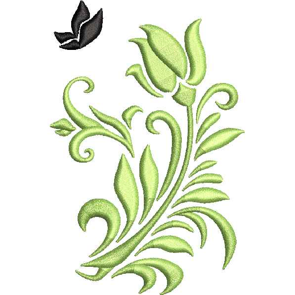 Pretty Green Flower Design