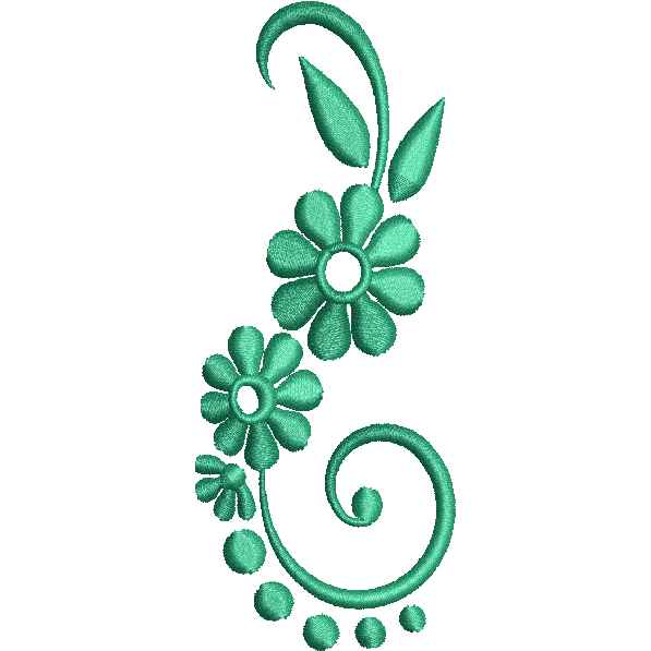 Green Flower Beautiful Design