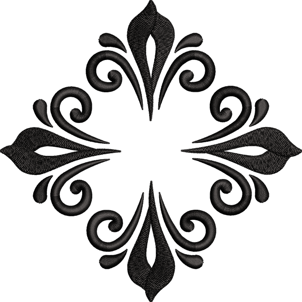 Square Motif Embroidery Design