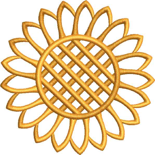 Orange Floret Design