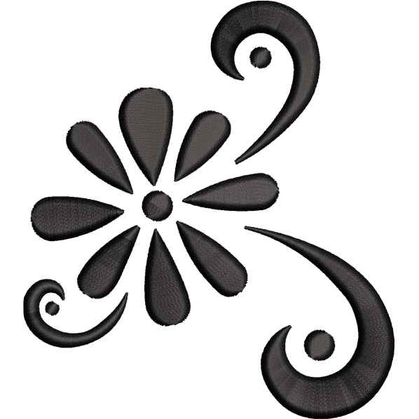 Flowers Black Design