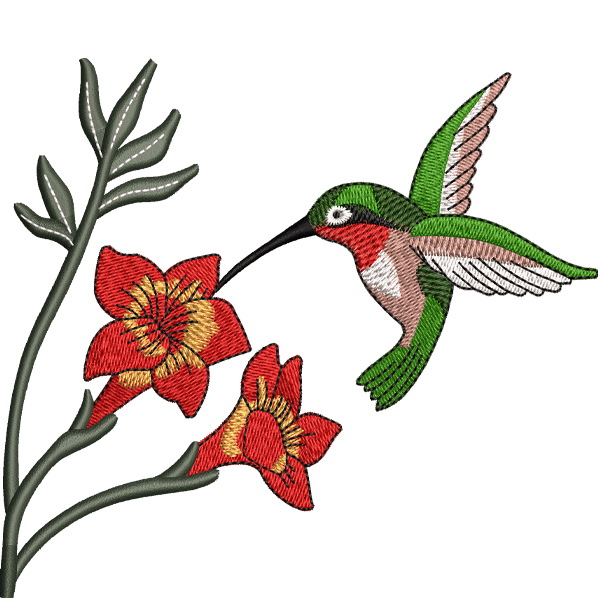 flower bird design