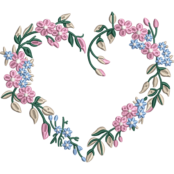 Heart Flower Design