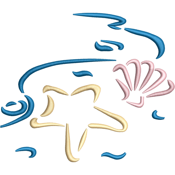 Star And Seashell Design