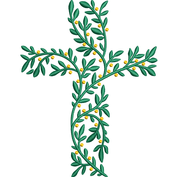leave embroidery design