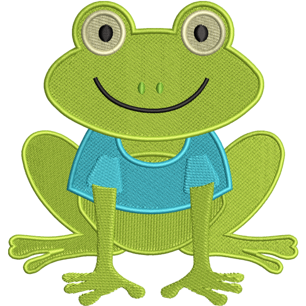 Cute Frog in Shirt Design