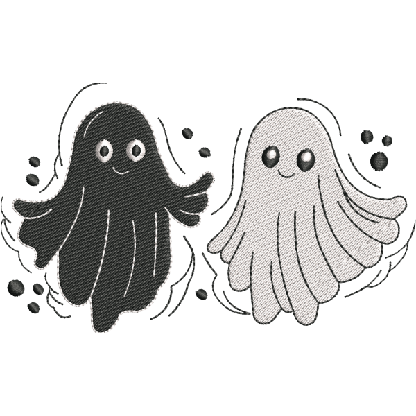 Cute Ghost Duo Design