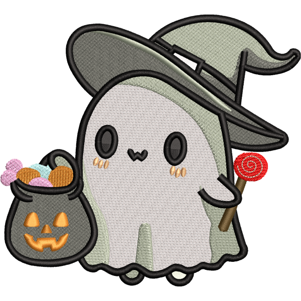 Cute Trick-or-Treat Ghost Design