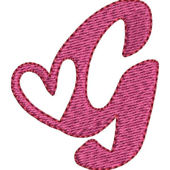 Heart Alphabet G