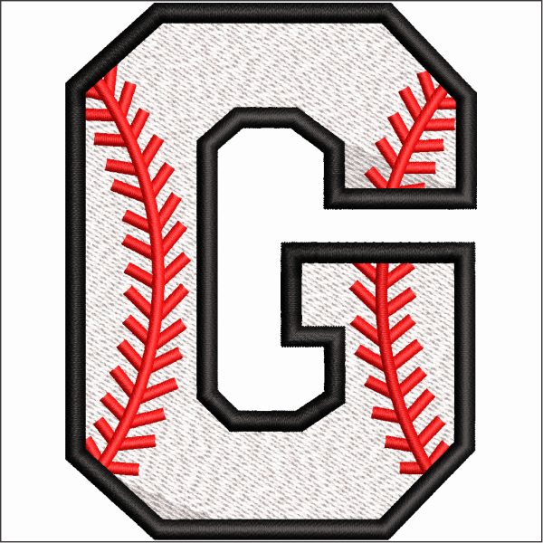 G Symbol Embroidery Design