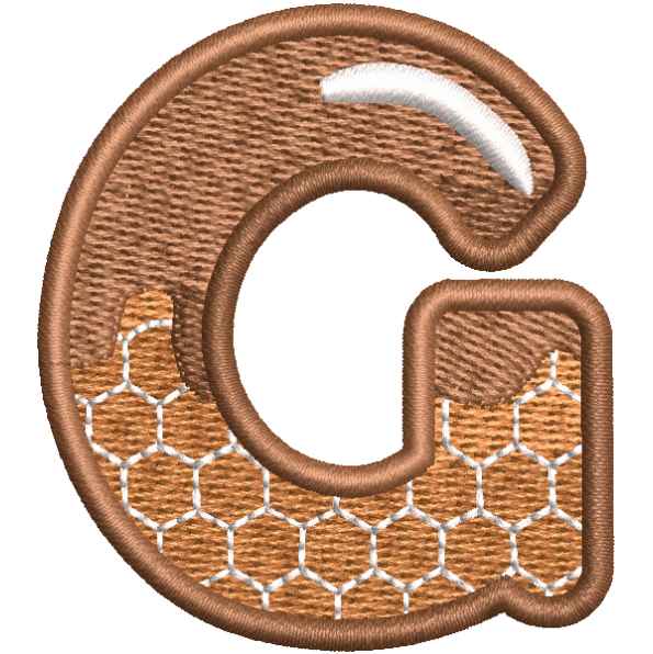 Brown Alphabet G