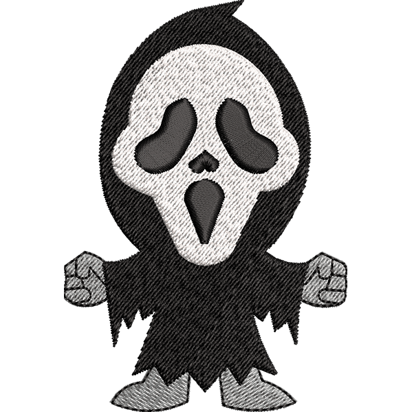 Small Ghost Embroidery Design