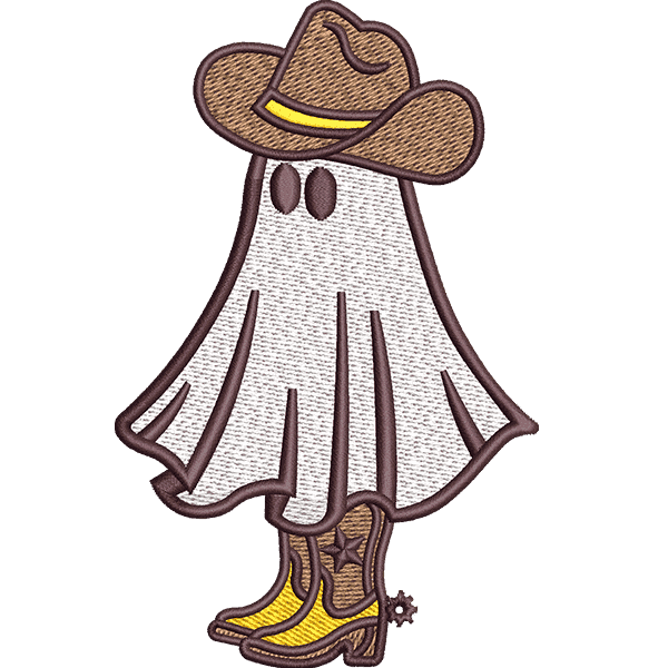 Creepy Ghost with Hat Design
