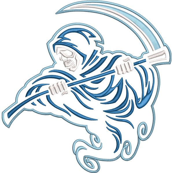 ghost embroidery design