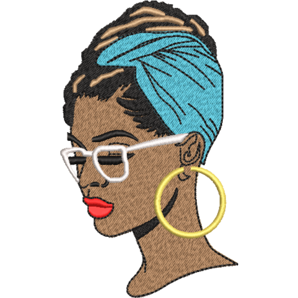 Lady Side Look Face