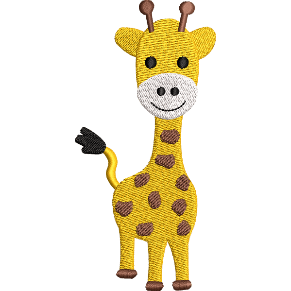 Giraffe Baby Embroidery Design