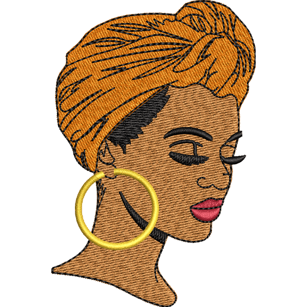 lady head cover design