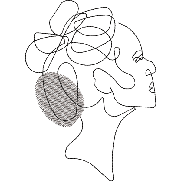 Girl With Bow Hairstyle