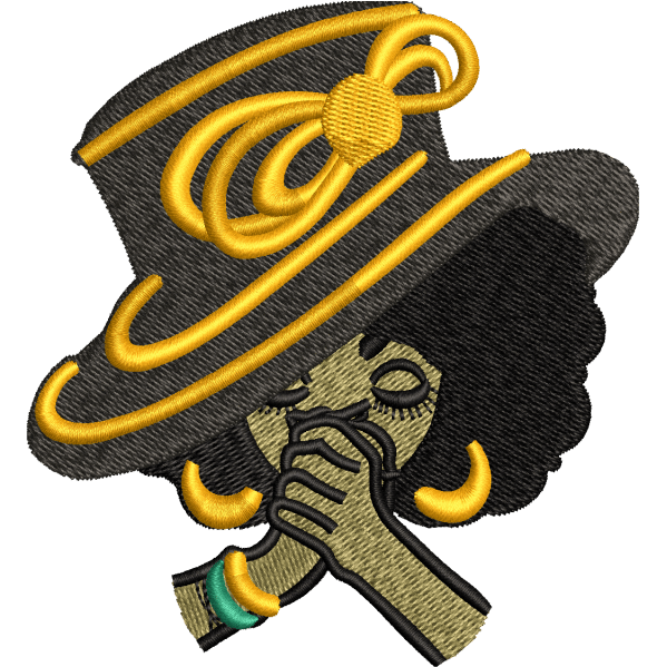 Girl With Hat Embroidery Design