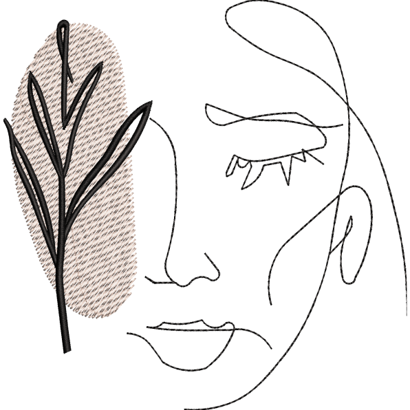 Girl with Patel Outline
