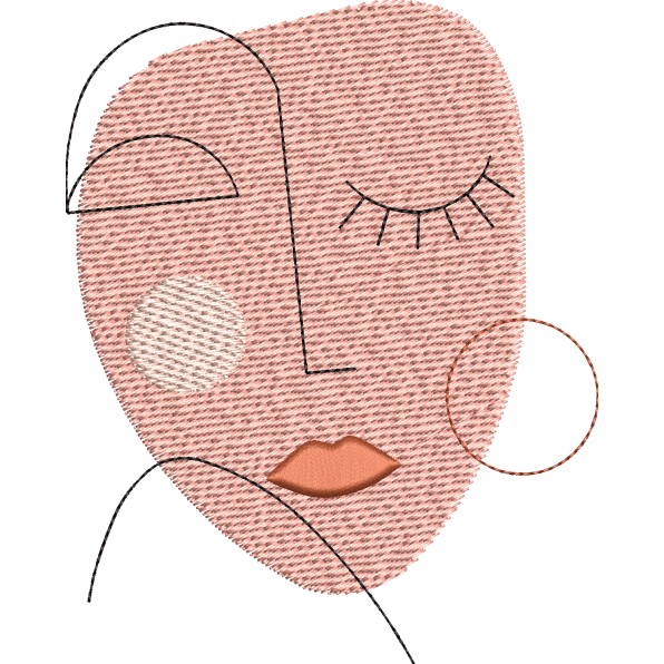 Woman Face Outline