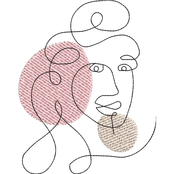 Lady Face Outline