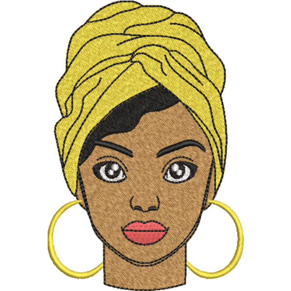 Lady Front Look Face