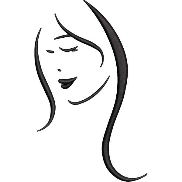Smiling Girl Face Design