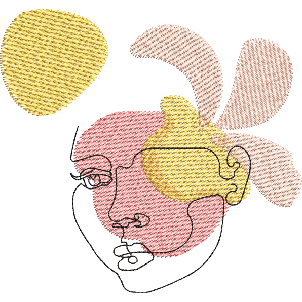 Lady Color Face Design