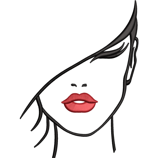 Girl Face Sketch Design