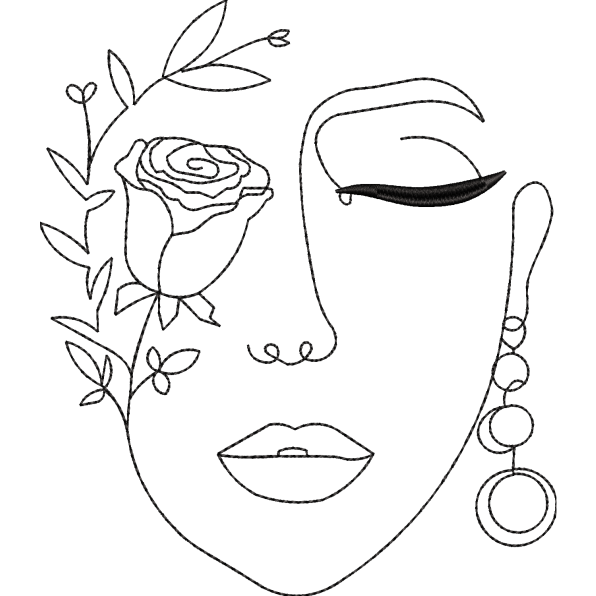 Flower on Girl Eye