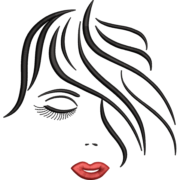 Sad Girl Face Design