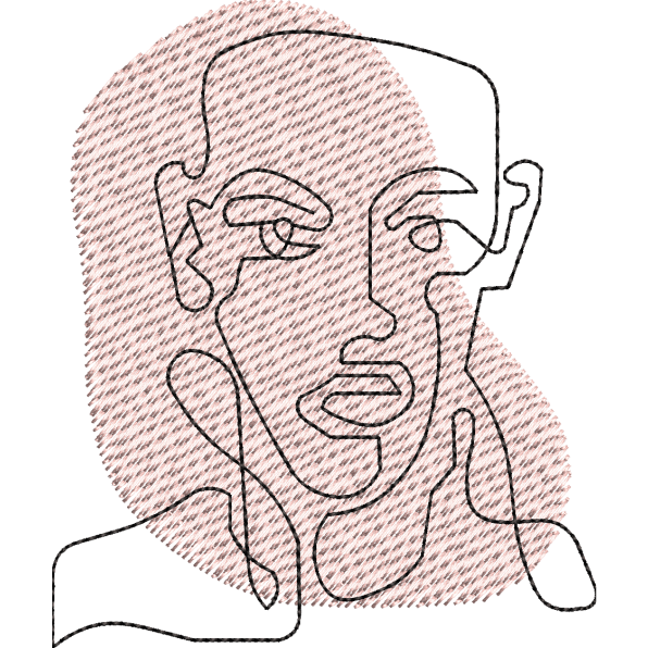 Draw Girl Face Design