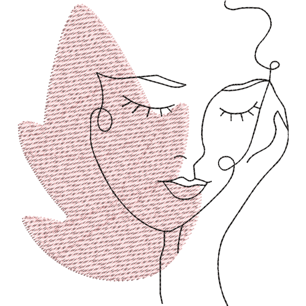 Thinking Girl Sketch Design