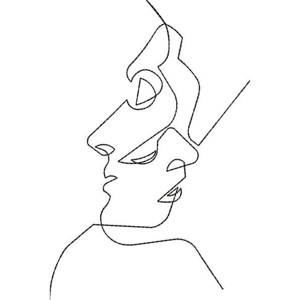 Girl Outline Design