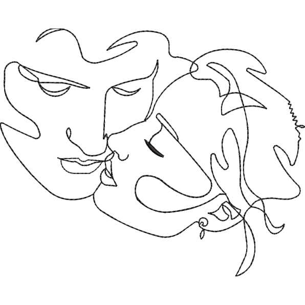 Loving Couple Outline