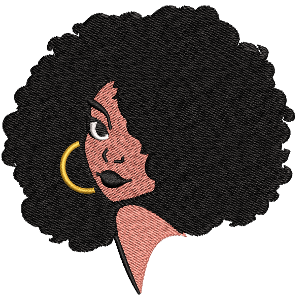 Bomb hair girl design
