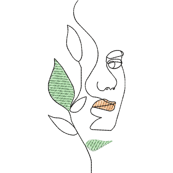 Green Patel Lady Face