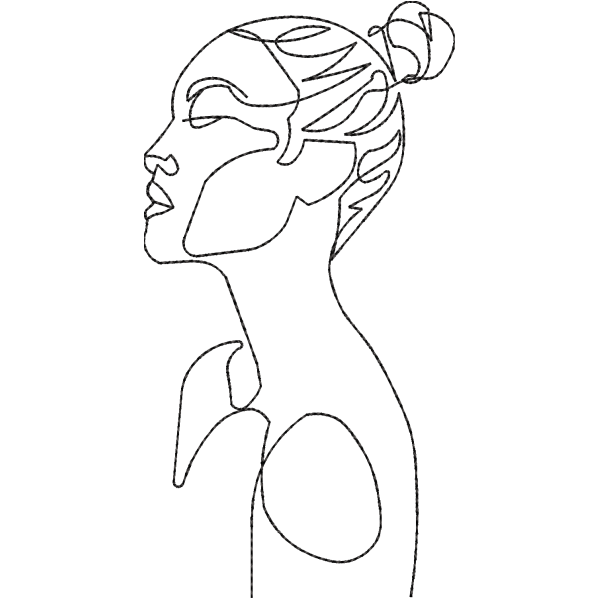 Lady One Side Outline